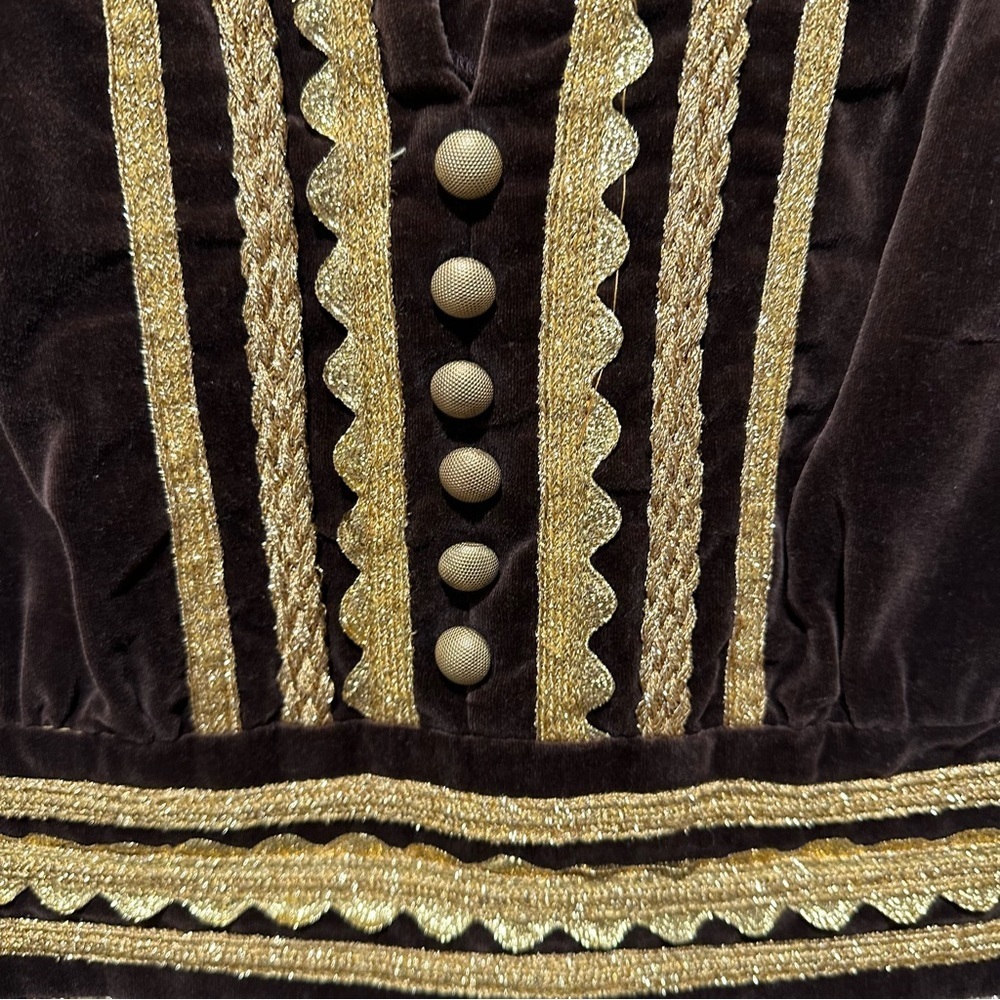 Howard Wolf Vintage Metallic Tapestry Dress - Picture 7 of 13